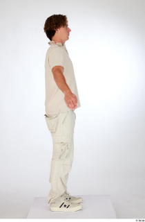 Lyle a-pose beige cargo pants beige polo t shirt beige…